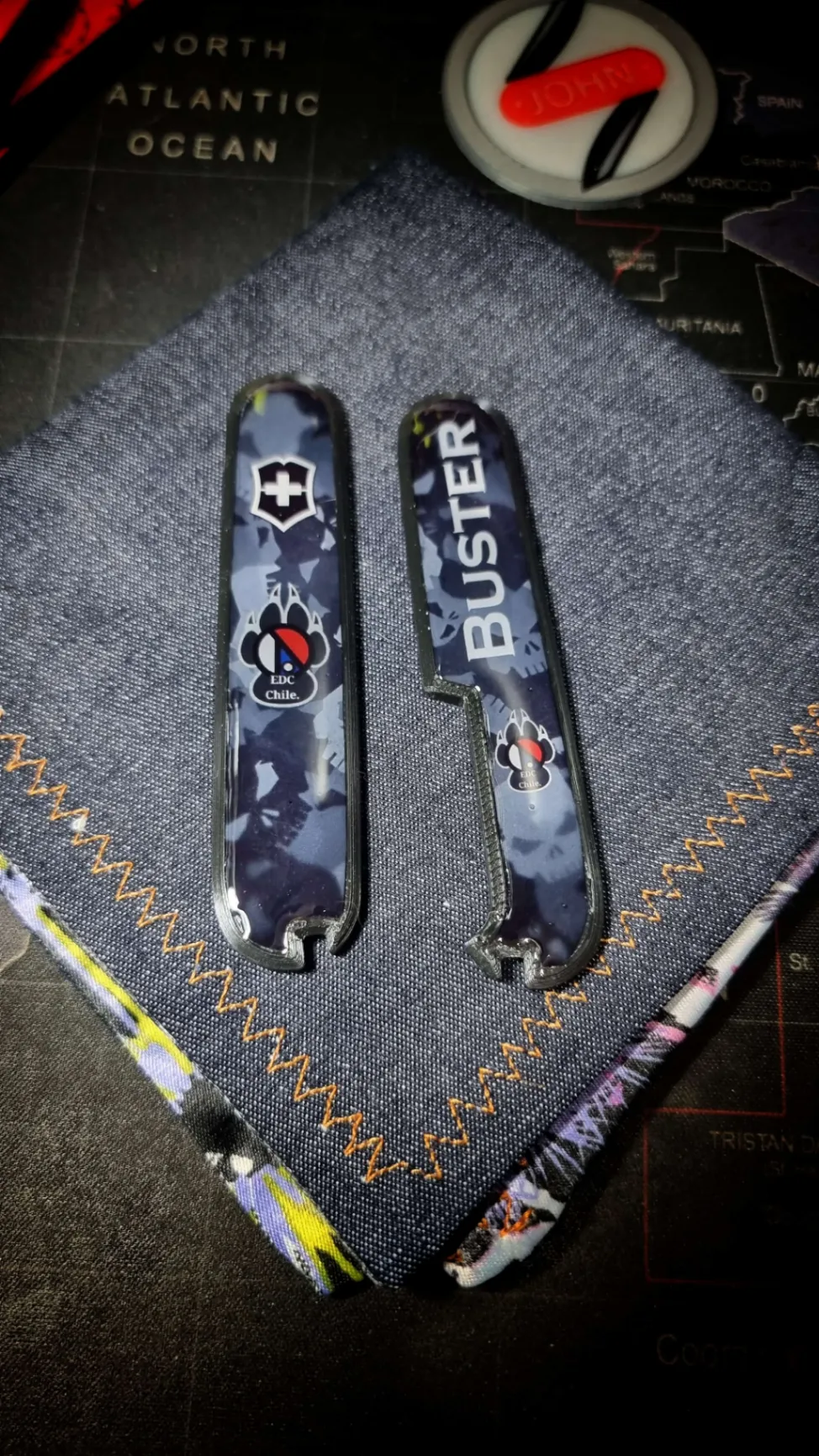 Cachas personalizadas Victorinox 91mm fabricadas por Don John Chile