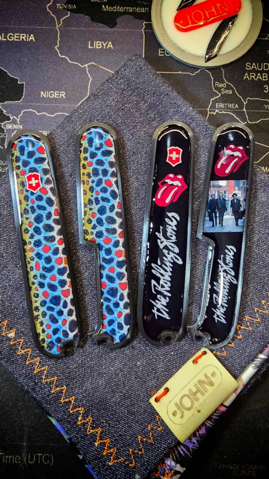 Cachas personalizadas Victorinox 91mm fabricadas por Don John Chile
